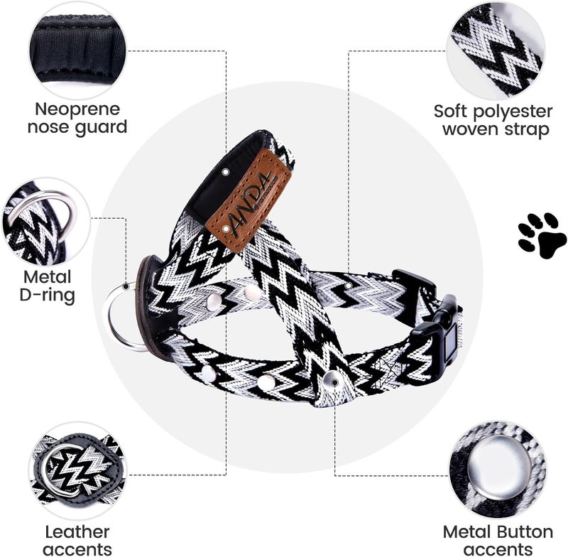 ANDA Gentle Leader for Dogs Headcollar - Ultra-Light No-Pull Dog Head Collar, Adjustable Breathable Muzzle Leash Prevents Pulling & Lunging, Comfort Fit for Small Medium Large Dogs - Image 2
